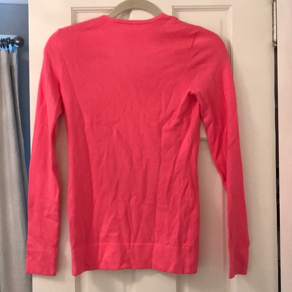 Pink Nylon Vneck Sweater - Picture 2 of 4